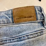 American Eagle  Stretch Mom Straight Jeans Blue Denim Size 4 Long Photo 4