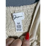 Japna  Cream Puff Sleeve Midi Dress Smocked Back Size M Photo 2