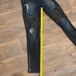 Guess  Moto Skinny Jeans – Size 27 – Faux Leather Patches & Distressed Details Photo 5