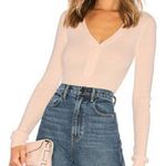 LPA  - Henley Sweater in Pale Dusty Pink Photo 1