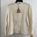 Designers Originals Cream Cardigan Gold/ Brown Accents, small Gold Photo 4