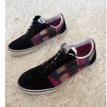 Vans  Ward Low-Top Sneakers Women's 11 Plaid Black Suede Casual Shoes‎ Photo 2