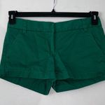 J.Crew  Broken In Chino 100% Cotton Kelly Green High Waist Women's Shorts size 6 Photo 0