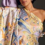 Anthropologie Mandira Wirk One-Shoulder Printed Maxi Dress Medium Photo 2