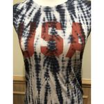LOL Vintage  ~  Blue/White Tie Dye USA Sleeveless Top~ Size Small Photo 1