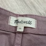 Madewell Slim Emmett Tapered Leg Pants in Vintage Petal Purple Orchid | 26 Photo 7