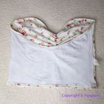 New! Beth Richards Free People GIA top floral print,‎ size L Red Photo 5