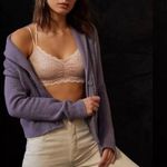 Anthropologie Pilcro Cable Knit cardigan shawl neckline acrylic blend black Photo 2