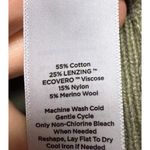 Talbots  Womens Ribbed 1/2 Zip Sweater Pullover Size XL Olive Green Photo 3