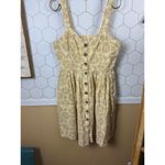 Maeve  by Anthropologie Neutral Motif Yellow Cafe Dress - Size - 10 Photo 7