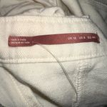 Pilcro Anthropologie Mini Twofer Dress Button Front Frayed Hem Cream Size 8 Photo 12