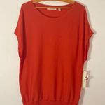 Cyrus  Wide Sleeve Orange Elastic Waist Top Size M NWT Photo 0