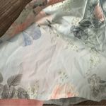 Summer light blue beach romper with floral print size xs Photo 5