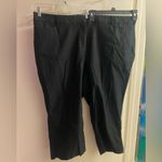 Lane Bryant  Womens Black Capri Pants Size 24 Waist 48” Inseam 21” Plus Photo 0