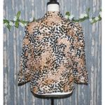 Ruby Rd . Size M Linen Lightweight Shacket Jacket Button Front Brown & Black Casual Photo 6