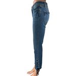 Paige Jacqueline Straight Women's Blue Lace Up Cropped Denim Jeans Size 26 Photo 1