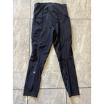 Lululemon Pants Womens 4 Black High Rise Side Pocket Reflective Running Leggings Photo 1