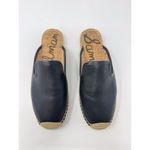Sam Edelman  Kerry Womens Mules Black Leather Espadrille Comfort Sandals US 9 M Photo 1
