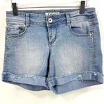 L.E.I 00s Vintage Blue Light Wash Denim Shorts Photo 6