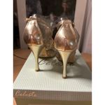 New Women’s Celeste Charlize 3.5” High Heel 👠 Shoes Gold Rhinestones size 7 Photo 3