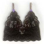 Foxers Cami Bralette Brown Floral embroidery Lace Camisole Size Small Size M Photo 1