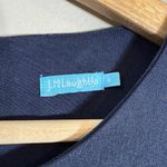 J. McLaughlin Elle Sheath Dress Women's 4 Navy Scalloped Hem Bell Sleeves Career Photo 10