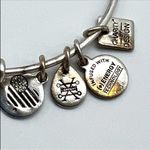 ALEX AND ANI  Dog Paw Prints of Love Bracelet -Silver Tone, Crystal Charm Photo 1