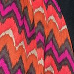 Curations Orange & Violet Zigzag Lightweight Fashion Scarf 28X80 Photo 2