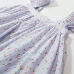 Mable Ditsy Floral Ruffle Tiered Maxi Dress Fit and Flare side Pockets Pink Photo 9