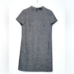 Theory  Women’s Jasneah Tweed Herringbone Black Gray Shift Dress Size 8 Photo 10