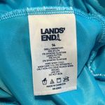 Lands End Plus Size 14 Skirted One Piece Swimsuit Bathing Suit Colorful Blue Photo 3