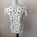 Generation Love NWT  Hugo polka dot linen blouse M Photo 4