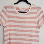 Market & Spruce  Pink and White Striped Top NWT Size XS Petite Pink Tee Stripes Photo 1