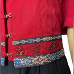 Kari’s Korner Vintage 80s Plus Red Black Witchy Hippie Eclectic Midi Vest Dress Size undefined Photo 1