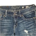 Miss Me  Jeans Straight Bling Rhinestone  Denim Distressed JE5002T18L Women's 29 Photo 6