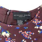 August Silk 100% Silk Faux Wrap Floral Dress Womens 10 Brown NWOT Photo 4