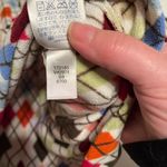 Lands' End Womens Multicolor Argyle Fleece Quarter Zip Pullover Size Small Photo 5