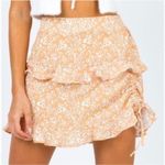 Princess Polly Olywin Mini Skirt Womens 6 Peach Ruffle Coquette Cottagecore Photo 0
