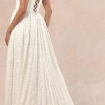Lulus Shiori White Lace Bustier Basque Waist Strapless Maxi Dress Photo 1