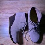 Cole Haan  Women's Suede Wedge Ankle Boots - Light Brown Photo 4