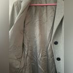 United Colors Of Benetton Vintage  Womens Sz 44 (M/L) Coat Gray Wool Trench Pea Photo 9