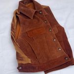 Urban Originals Brown Corduroy Vest Classic Sleeveless Design Photo 2