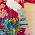 Multiples NWT Pink Floral Mesh Open Cardigan Women's Size Petite Large Photo 8