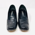 via spiga for Neiman Marcus black stacked heels, made in Italy, size 9N Photo 3