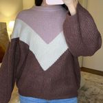 Vestique Purple Tri Color Sweater From Size Small Photo 2