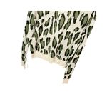 FATE. Women's Cheetah Print Distressed Crewneck Sweater Beige Green Size L Photo 3