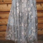 Mac Duggal 20294 Green Floral Embroidered Short Sleeve Gown Photo 12