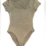 Ultra Flirt Olive Green Bodysuit Photo 0