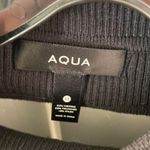 AQUA  Black Tight Open Back Top Photo 2