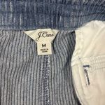 J.Crew Womens Tie waist camp pant in indigo dyed corduroy Size M Blue Size M Photo 6